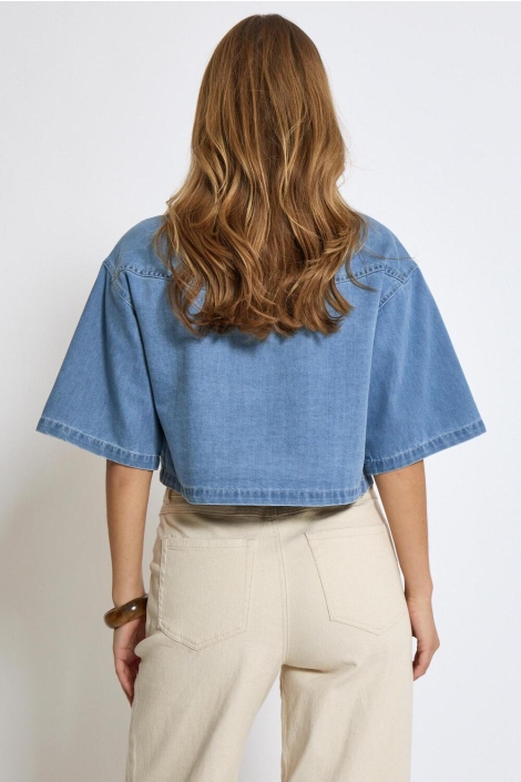 Minus mi6597 evina cropped shirt